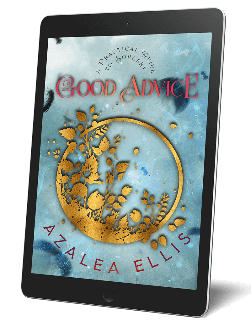 A tablet with the Good Advice Ebook on it