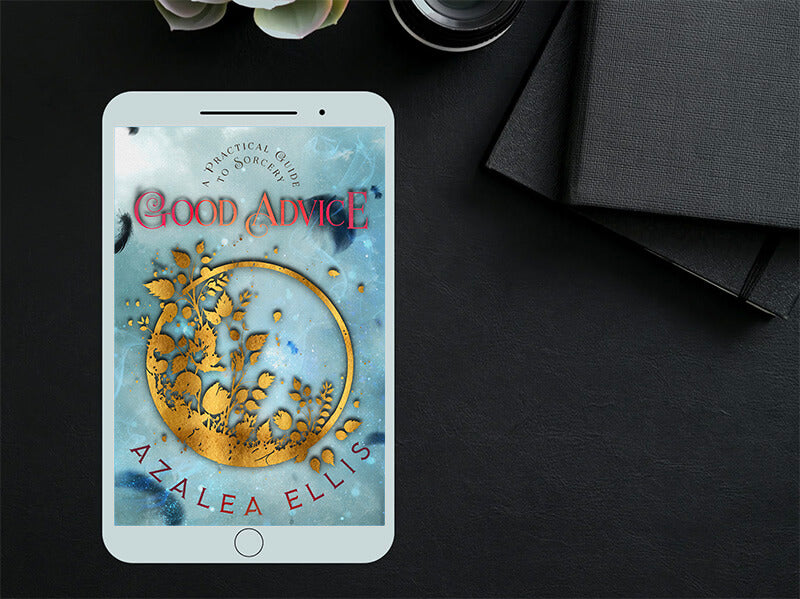 A tablet with Good Advice Ebook on it