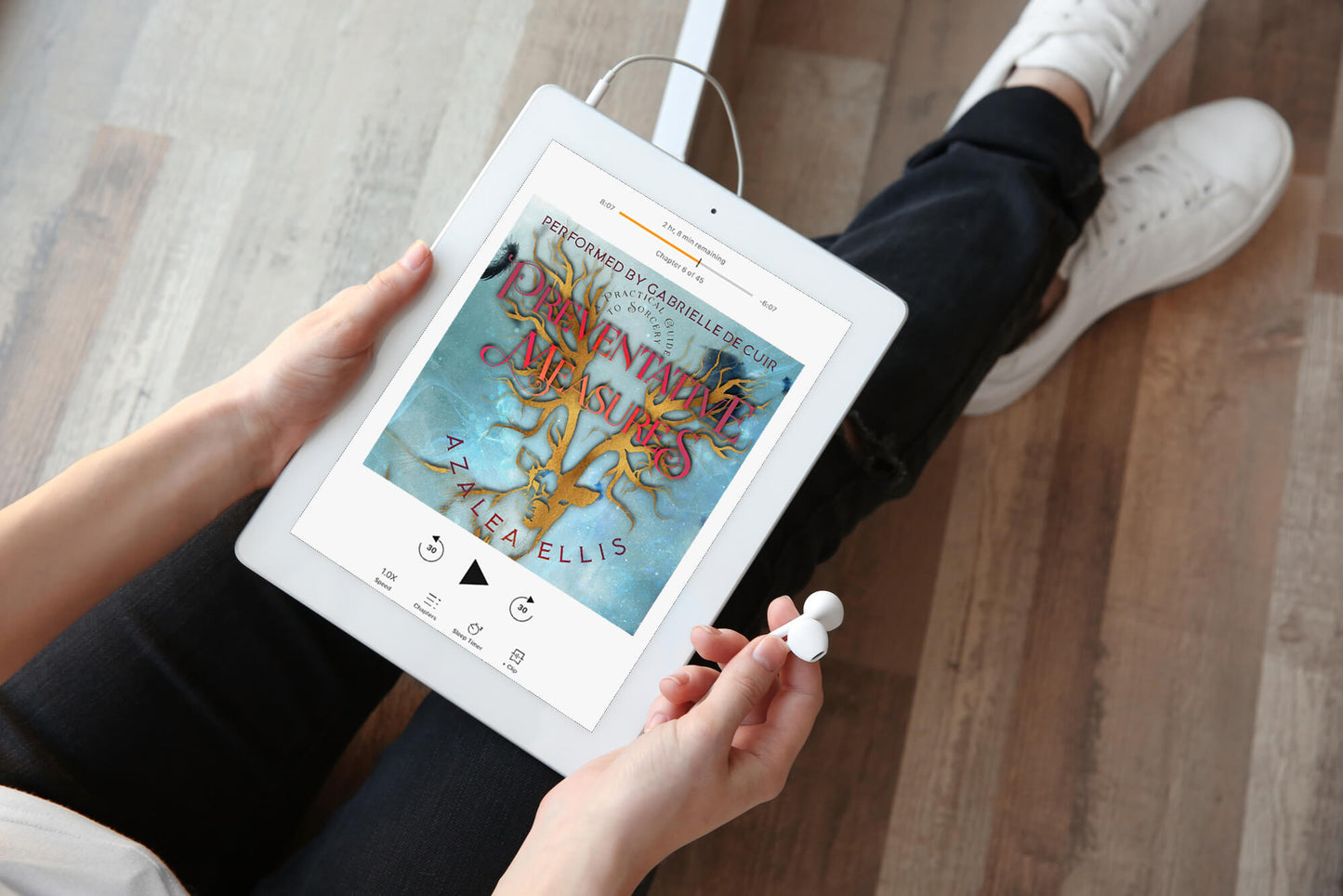 Tablet with the Audiobook of Preventative Measures