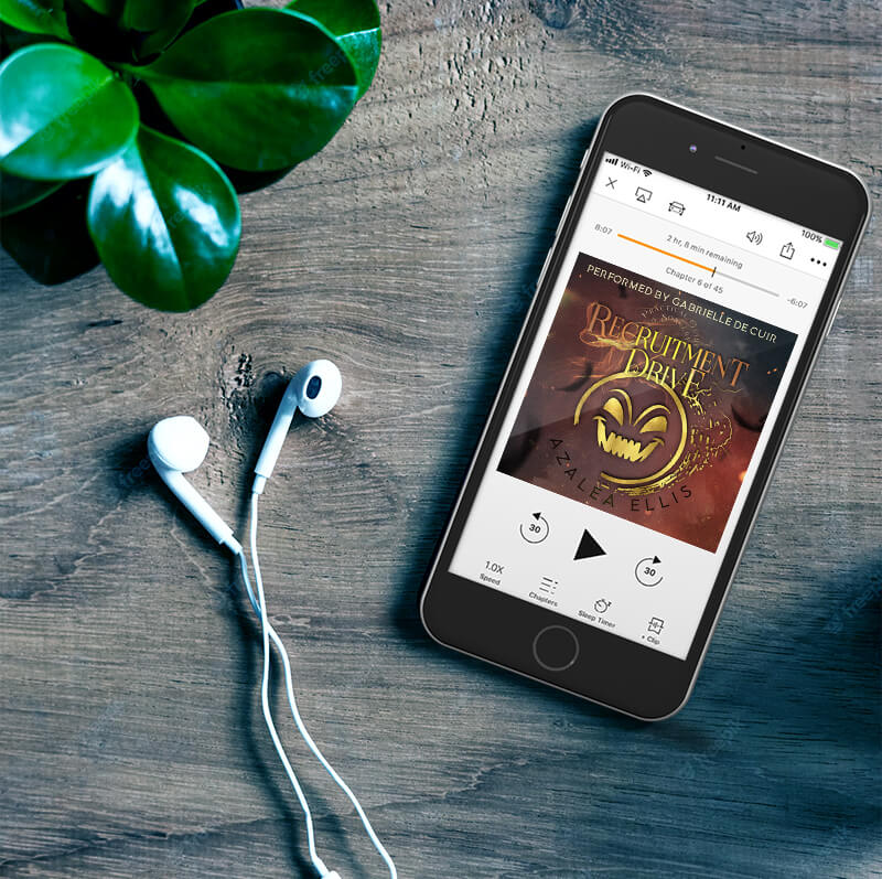 Phone with the Audiobook of Recruitment Drive