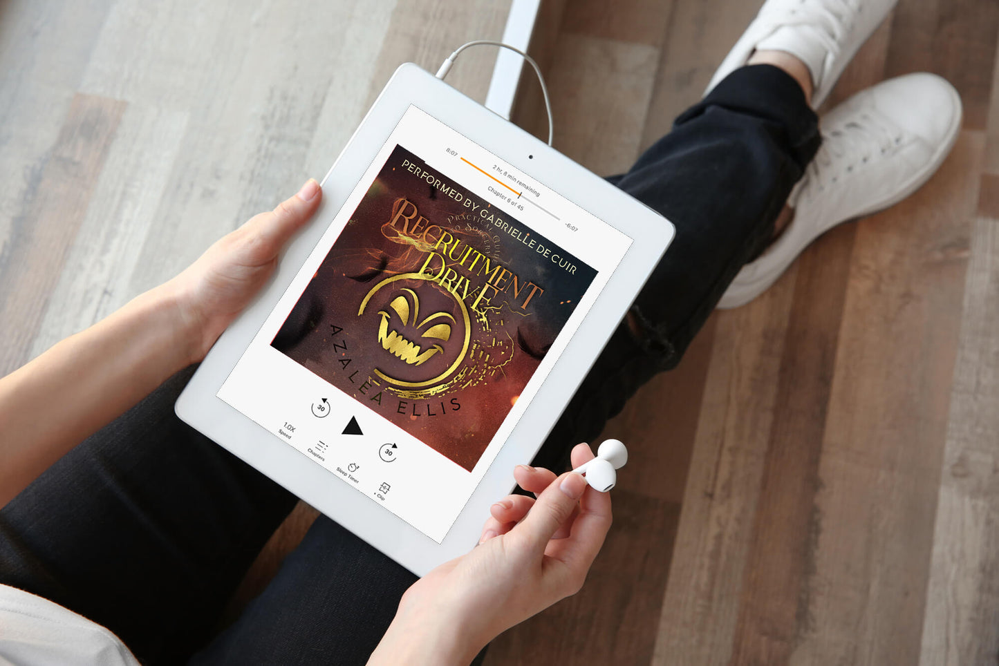 Tablet with the Audiobook of Recruitment Drive