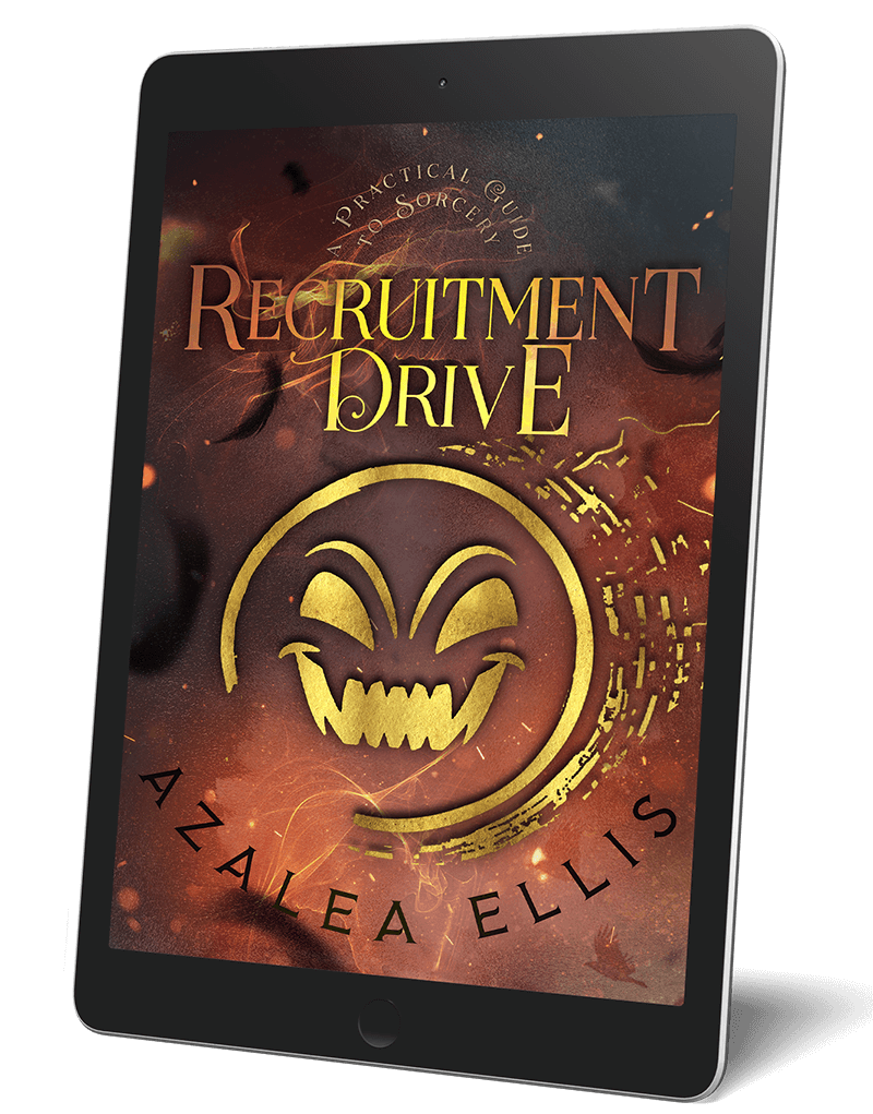 A tablet with the Recruitment Drive Ebook on it