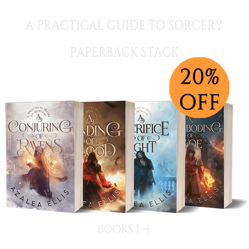 A Practical Guide to Sorcery Paperback Bundle Stack by Azalea Ellis 20% Off