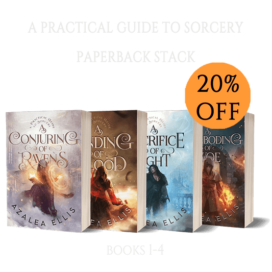 A Practical Guide to Sorcery Paperback Bundle Stack by Azalea Ellis 20% Off