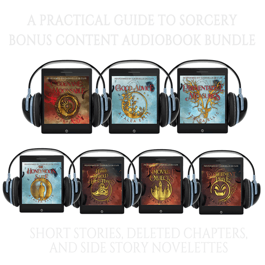 Each audiobook of the Practical Guide to Sorcery Bonus Content