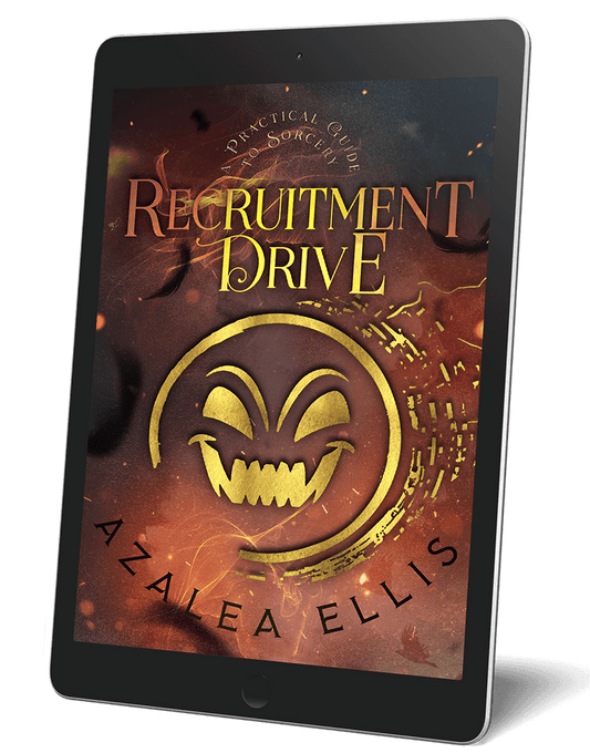 A tablet with the Recruitment Drive Ebook on it