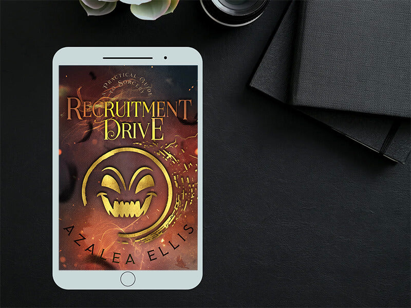 A tablet with Recruitment Drive Ebook on it